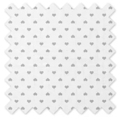 Bacati - Hearts Gray Muslin 100 Percent Cotton Universal Baby US Standard Crib Or Toddler Bed Fitted Sheet -Baby Products GUEST d138e9b2 5b6c 453d 9daa aaaeeb57f438
