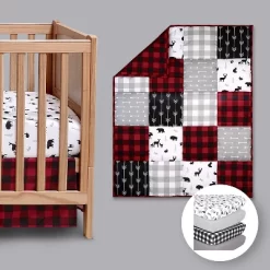 The Peanutshell Buffalo Plaid Crib Bedding Set, Woodland, 4pc To 12 Pc -Baby Products GUEST d1dd25c2 f45d 4a1b a47c 70556f809d10