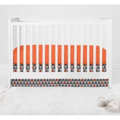 Bacati - Playful Fox Orange Gray 3 Pc Crib Bedding Set 12 Bacati - Playful Fox Orange Gray 3 Pc Crib Bedding Set -Baby Products GUEST d2d9b358 21ed 4efd 96aa 7d193edd385d