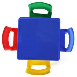 5pc 2 In 1 Square Plastic Activity Table And Chair Set - Humble Crew -Baby Products GUEST d365ed91 9323 4b71 aad0 ac505dc962ff