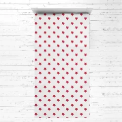 Bacati - Baseball Sports Red Gray Muslin 3 Pc Toddler Bed Sheet Set