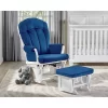 Suite Bebe Victoria Glider And Ottoman - White Wood And Navy Fabric 2 Suite Bebe Victoria Glider And Ottoman - White Wood And Navy Fabric -Baby Products GUEST d6041726 ddef 4833 a2ca 96d2b6143751