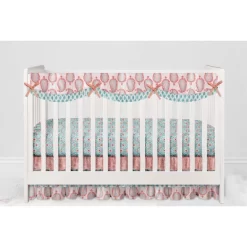 Bacati - Paisley Sophia Coral Aqua 10 Pc Crib Bedding Set With Long Rail Guard Cover -Baby Products GUEST d7051f1c ecc3 4177 b962 fc0e1137778d