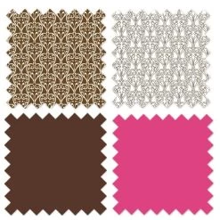 Bacati - Damask Pink Chocolate 3 Pc Toddler Sheet Set -Baby Products GUEST da498a2d 7783 4f42 b52f da67dc8de04c