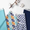 Bacati - Liam Kilim Aqua/Orange/Navy Collapsible Laundry Hamper -Baby Products GUEST da92d464 a077 4084 9878 06d6d2af46fe