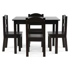 5pc Kids' Wood Table And Chair Set - Humble Crew
