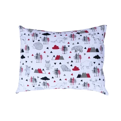 Bacati - Woodlands Red Black Gray 3 Pc Cotton Toddler Bed Sheet Set 7 Bacati - Woodlands Red Black Gray 3 Pc Cotton Toddler Bed Sheet Set - Image 5