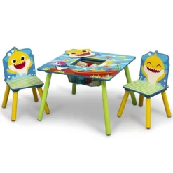 Delta Children Baby Shark Kids' Table And Chair Set With Storage (2 Chairs Included) - Greenguard Gold Certified - 3ct -Baby Products GUEST dd4e6e6a fa34 442d 80e1 3542e5d86a71