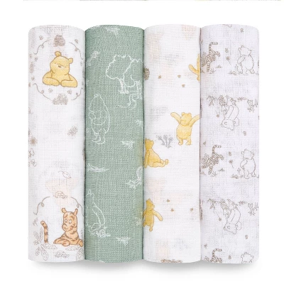 Aden By Aden + Anais Muslin Swaddle Blankets Disney - 4pk 9 Aden By Aden + Anais Muslin Swaddle Blankets Disney - 4pk - Image 7
