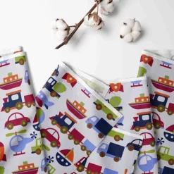 Bacati - Transportation Blue Navy Green Red Orange 4 Pc Toddler Bedding Set 16 Bacati - Transportation Blue Navy Green Red Orange 4 Pc Toddler Bedding Set -Baby Products GUEST de4c6938 647c 4960 b98b 639dd6771c76