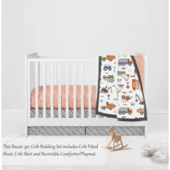Bacati - Construction Yellow Orange Blue Gray 3 Pc Crib Bedding Set -Baby Products GUEST e0ffd693 01c0 41ff bf6d 0dab62710d4a