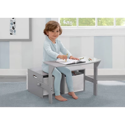 Delta Children MySize Activity Bench - Gray 4 Delta Children MySize Activity Bench - Gray - Image 2