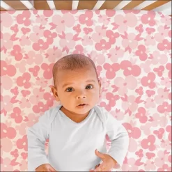 The Peanutshell Fitted Crib Sheets - Pink Floral Punch - 4pk -Baby Products GUEST e319effb 26a0 4899 8216 6ea9e02b1fbb