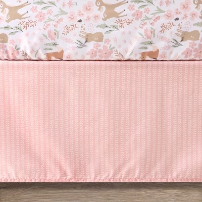 The Peanutshell Fairytale Forest Pink Crib Bedding Set, 3pc To 12 Pc, For Girls 6 The Peanutshell Fairytale Forest Pink Crib Bedding Set, 3pc To 12 Pc, For Girls - Image 4