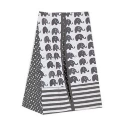 Bacati - Elephants White/Gray 10 Pc Crib Bedding Set With Long Rail Guard Cover 22 Bacati - Elephants White/Gray 10 Pc Crib Bedding Set With Long Rail Guard Cover -Baby Products GUEST e436fe7f 3230 4a8b b111 2941b1683968 1