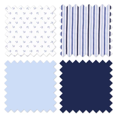 Bacati - Little Sailor Blue Navy 3 Pc Toddler Sheet Set 8 Bacati - Little Sailor Blue Navy 3 Pc Toddler Sheet Set - Image 6