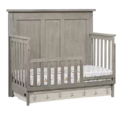 SOHO BABY Hanover Toddler Bed Guard Rail - Oak Gray