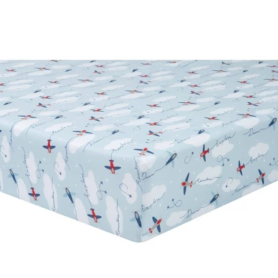Sammy & Lou Airplanes Microfiber Crib Sheet - 2pk 4 Sammy & Lou Airplanes Microfiber Crib Sheet - 2pk - Image 2