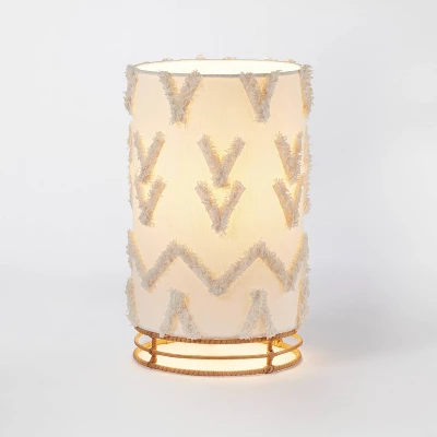 Boho Rattan Cylinder Kids' Nightlight - Pillowfort™ 6 Boho Rattan Cylinder Kids' Nightlight - Pillowfort™ - Image 4