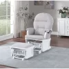 Suite Bebe Mason Glider & Ottoman - White/Woven Gray -Baby Products GUEST f05ab264 040f 4776 a296 d22e8110f17f