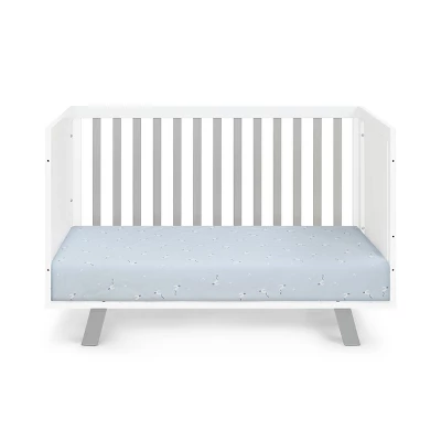 Suite Bebe Livia 3-in-1 Convertible Island Crib - White/Gray 6 Suite Bebe Livia 3-in-1 Convertible Island Crib - White/Gray - Image 4