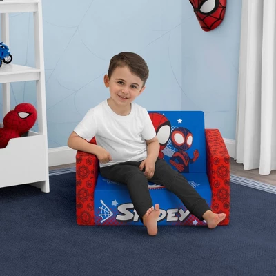 Delta Children Marvel Spidey And His Amazing Friends Kids' 2-in-1 Convertible Cozee Flip-Out Chair 3 Delta Children Marvel Spidey And His Amazing Friends Kids' 2-in-1 Convertible Cozee Flip-Out Chair