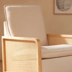 Babyletto Sumba Swivel Glider With Cane - Performance Cream Eco-Weave/Light Wood Base 11 Babyletto Sumba Swivel Glider With Cane - Performance Cream Eco-Weave/Light Wood Base -Baby Products GUEST f8bf8c3a 7904 4e54 9a26 ae05ee47d3d1