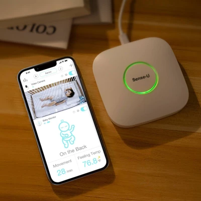 Sense-U Smart Baby Monitor 3 + Video Monitor - Tracks Child's Body Movement, Rollover & Temperature 7 Sense-U Smart Baby Monitor 3 + Video Monitor - Tracks Child's Body Movement, Rollover & Temperature - Image 5