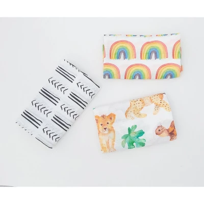 STINA & MAE Mudcloth Organic Cotton Baby Blanket - Snuggle 3 STINA & MAE Mudcloth Organic Cotton Baby Blanket - Snuggle