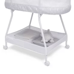 Delta Children Curve Bassinet - White And Gray 12 Delta Children Curve Bassinet - White And Gray -Baby Products GUEST fb5b08b5 7b15 466e 9c73 4e4ce157f92e